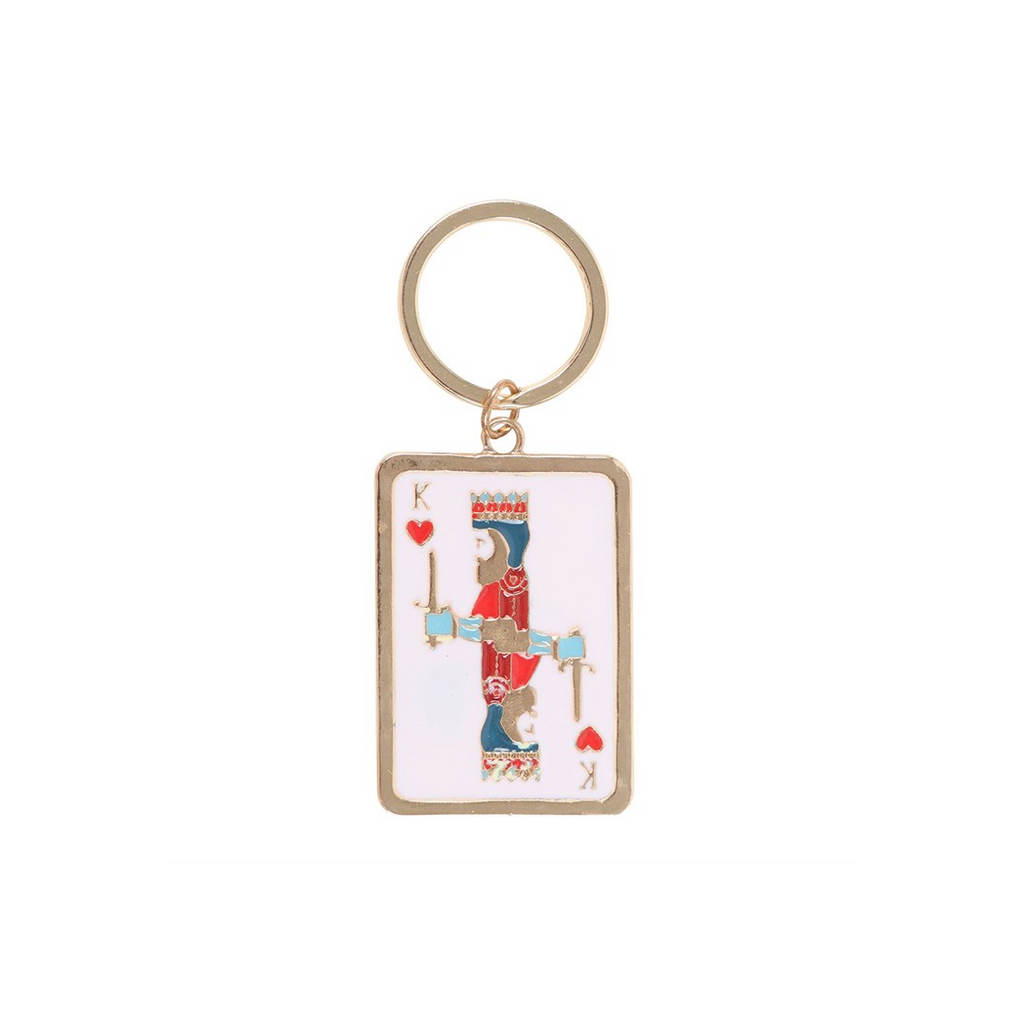 King of My Heart Playing Card Keyring