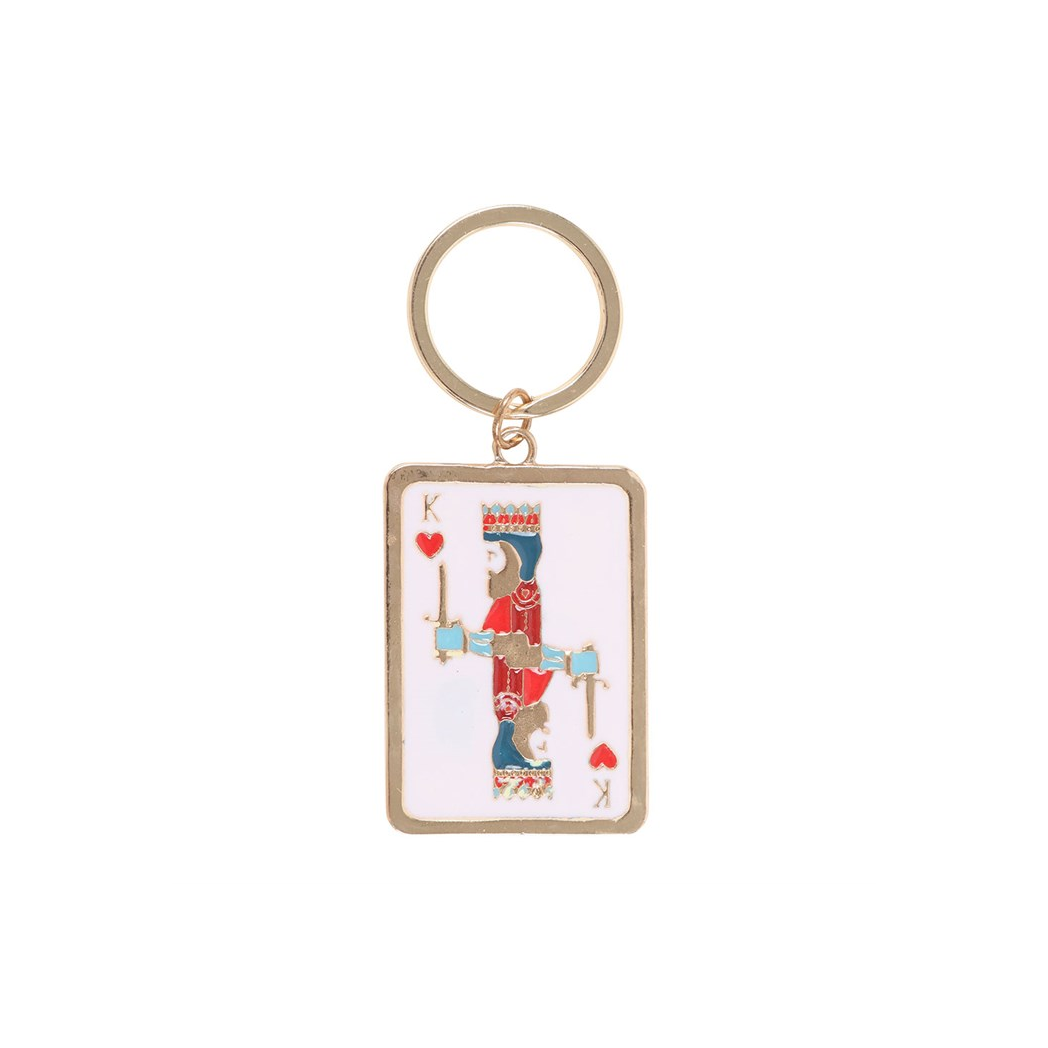 King of My Heart Playing Card Keyring
