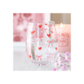 Bow and Heart Print Stemless Glass