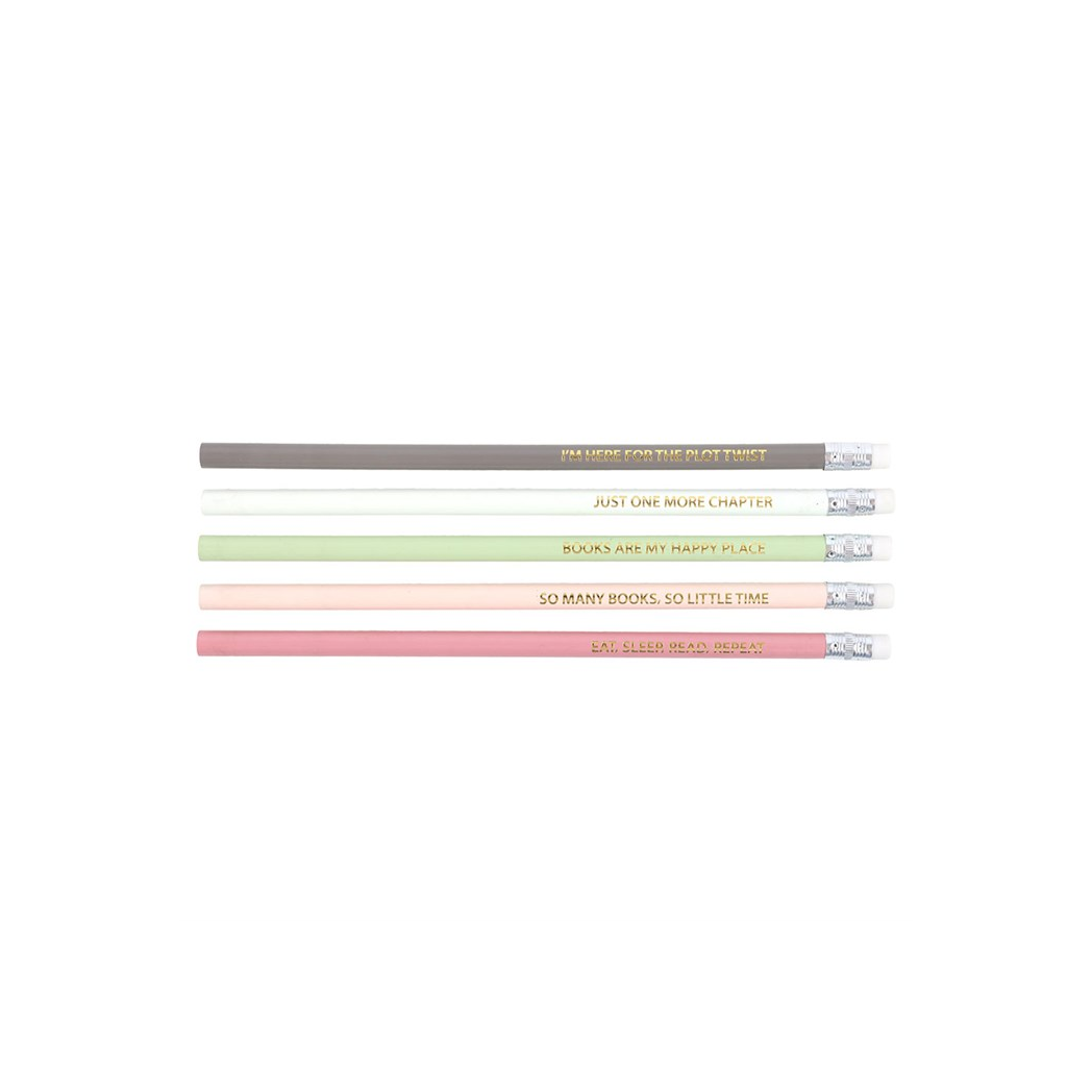 Pack of 5 Literature Inspired Pencils
